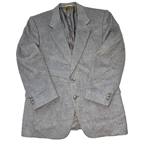 Sterling & Hunt Sport Coat Mens 42 100% Pure Camel Hair Gray 2-Button Blazer - Picture 1 of 16